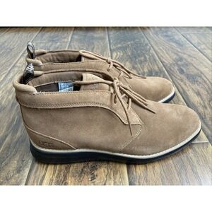 UGG Boots Men's Size 11 Brown Suede Chukka Weather Waterproof Chestnut NEW